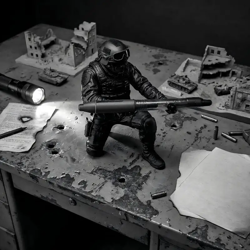 New.Soldier Pen Holder 3D Printed Desktop Organizer Cool Figure Statue Personalized Pen Stand For Desk Decor Collection Gifts