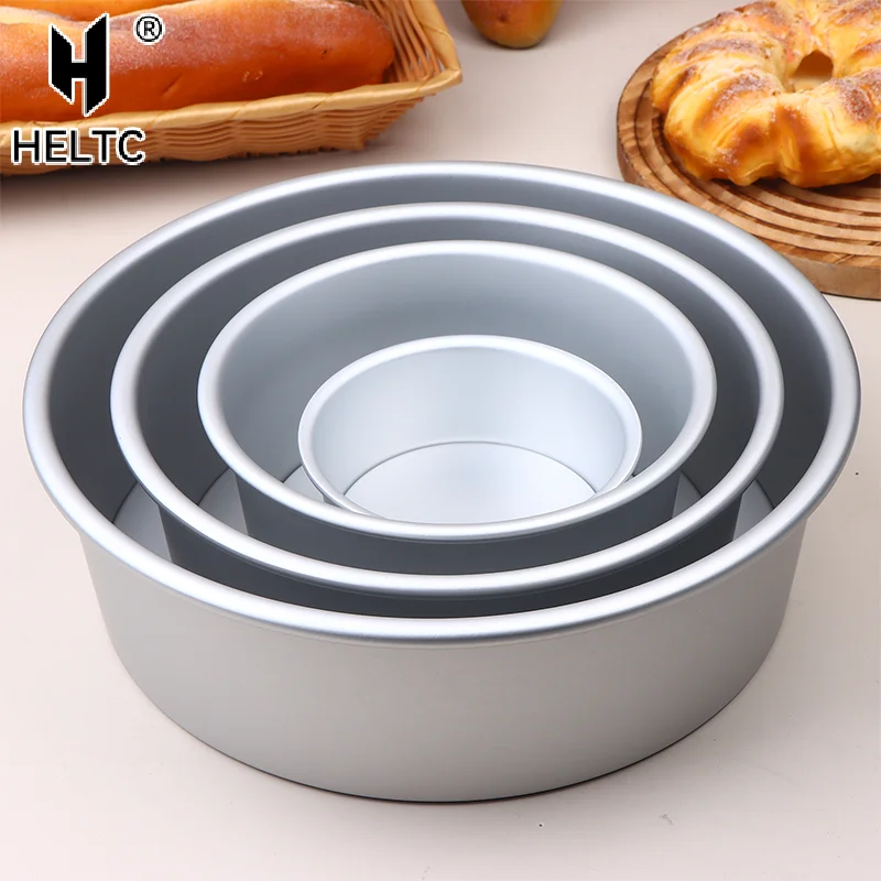 4/6/8/10Inch Removable Base Round Cake Pan Aluminum DIY Cakes Pastry Mould Cheesecake Cake Nonstick Tin Kitchen Tools