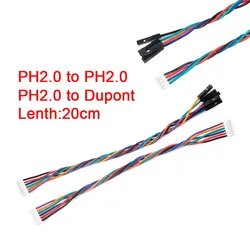10Pcs PH2.0 Female to Female PH 2.0 to Dupont 2/3/4/5/6P 2Pin Length 15CM Double Head Cable 2.0mm Pitch Electronic Terminal Wire