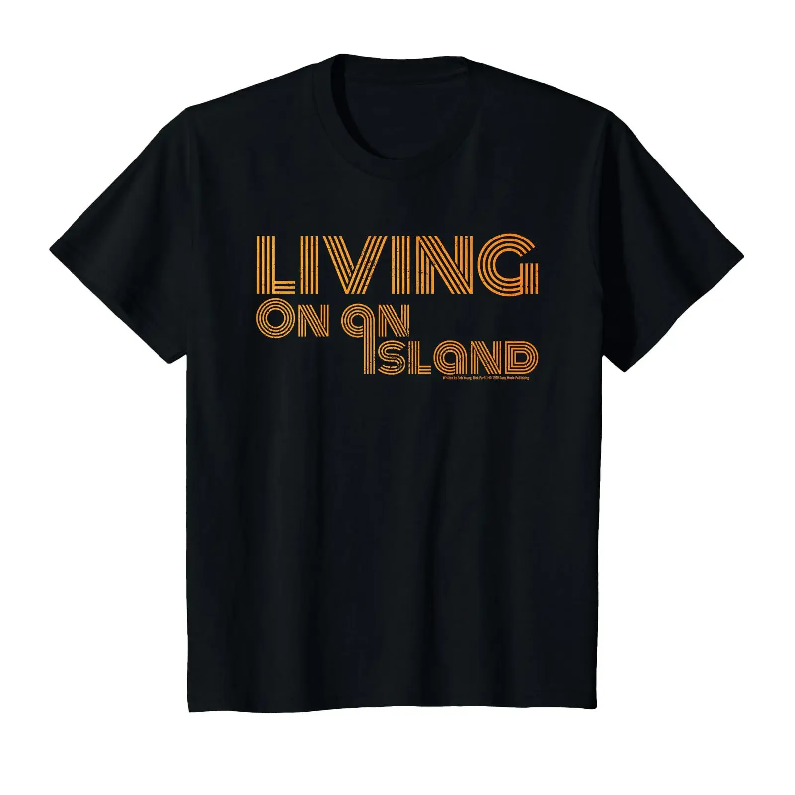 Status Quo Living On An Island Song Lyrics Retro Kids T Shirt vintage Washed Versatile designer clothes homme streetwear
