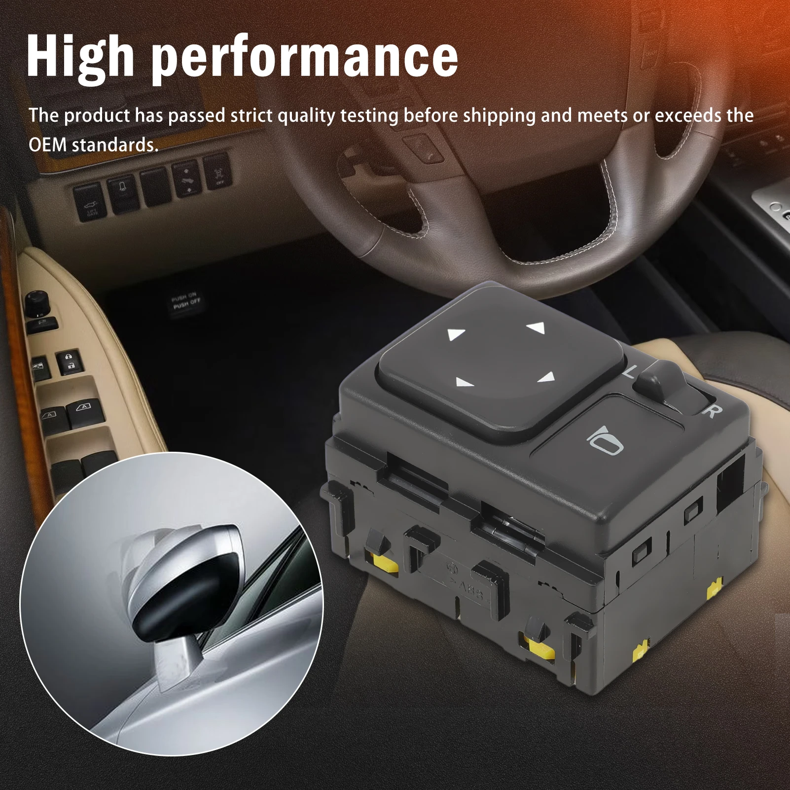 25570-5Z100 Mirror Glass Switch for Armada Titan Maxima Frontier Quest Versa Xterra Pathfinder 2004-2019