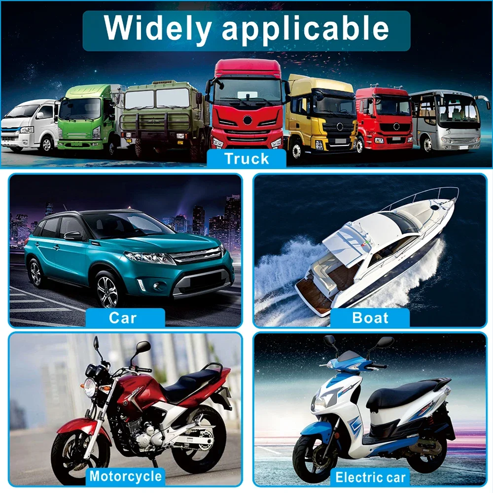 12V 3 Tone Car Horn Motorcycle Megaphone Fire Siren Horn Speaker Sound Amplifier Speaker for Most Cars Motorcycles