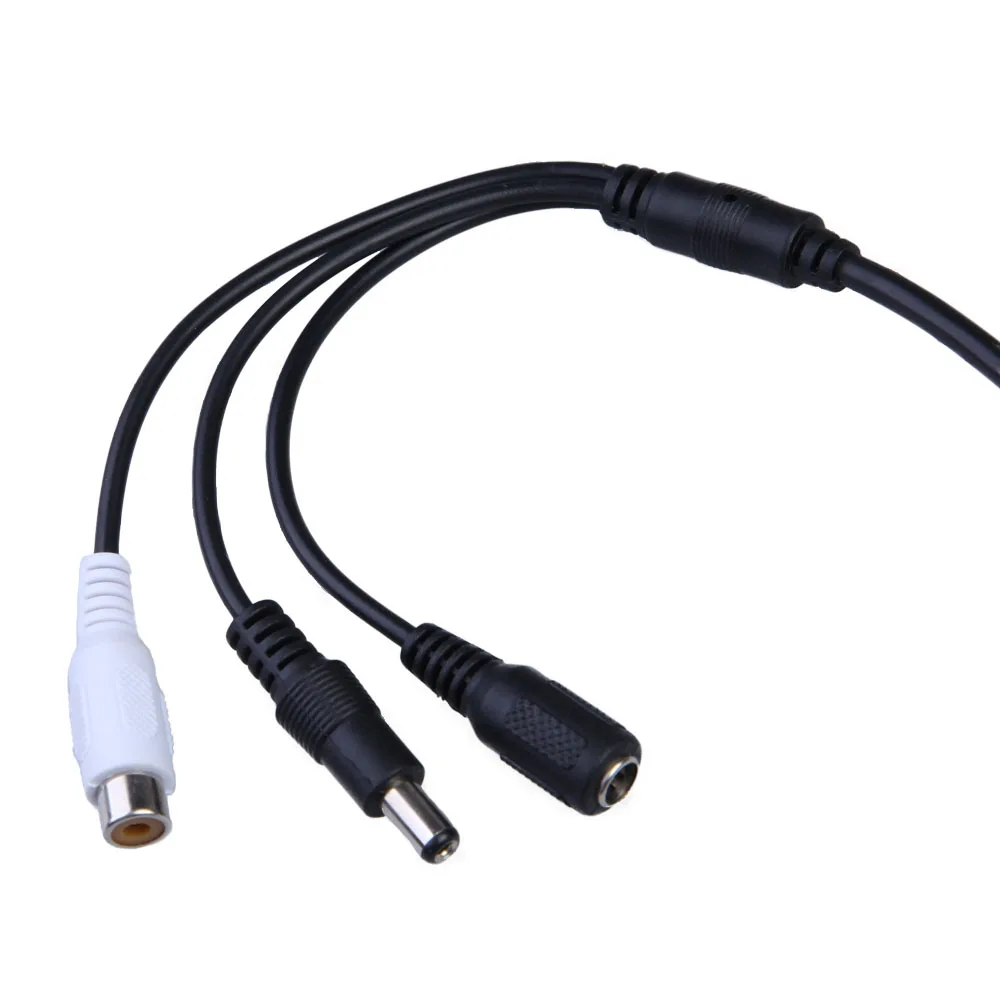 New CCTV Mic Microphone Sound Pick-Up Monitor Voice Audio Security White