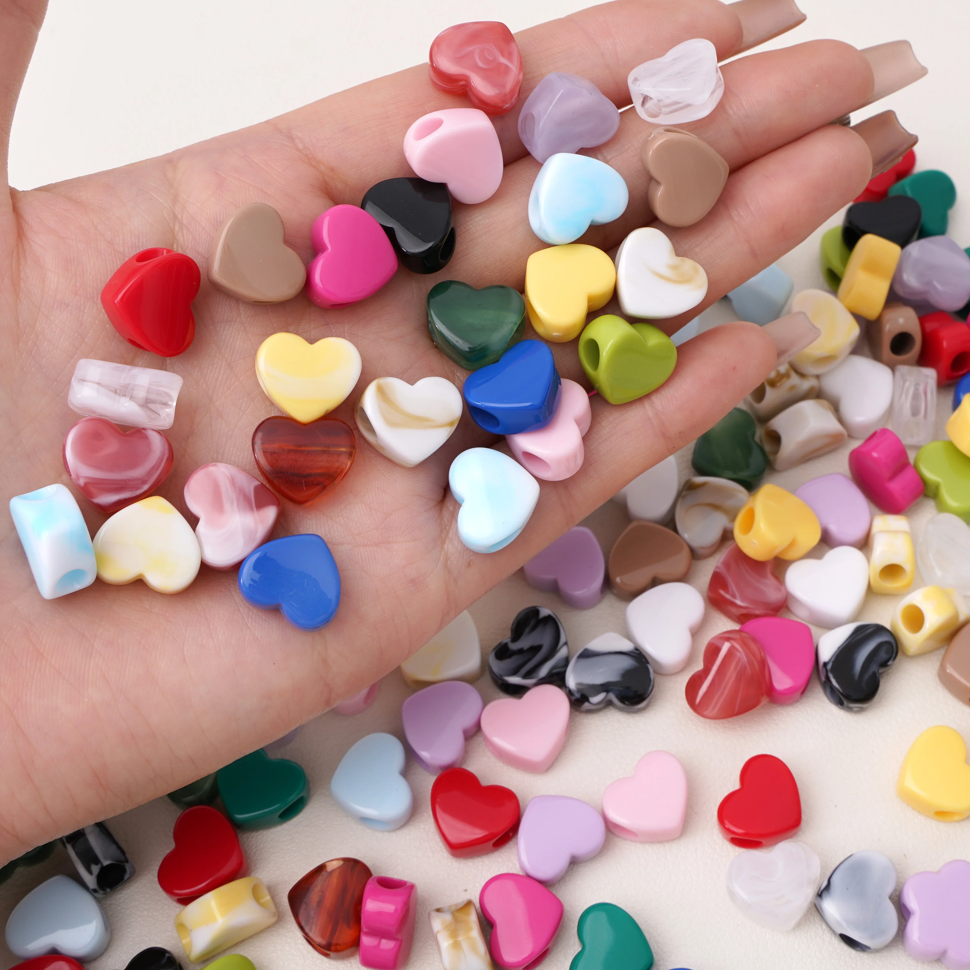 10-30Pcs Manik-manik Akrilik B - Jewelry Making Items ulasan dan harga