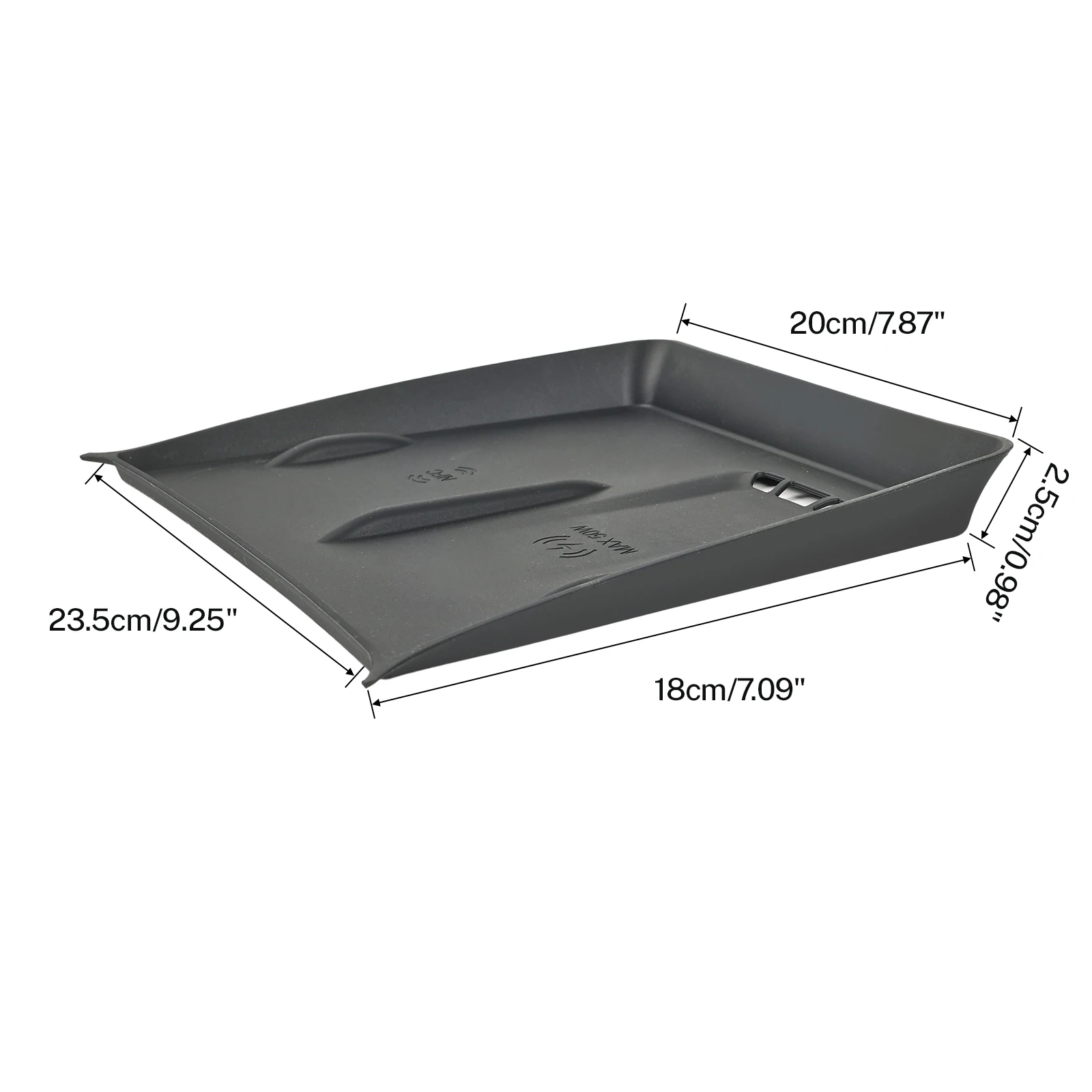 For BYD Sealion 7 Seal 07 EV 2024 2025 2026 Center Console Tray Protective Pad Wireless Charging Mat Accessory