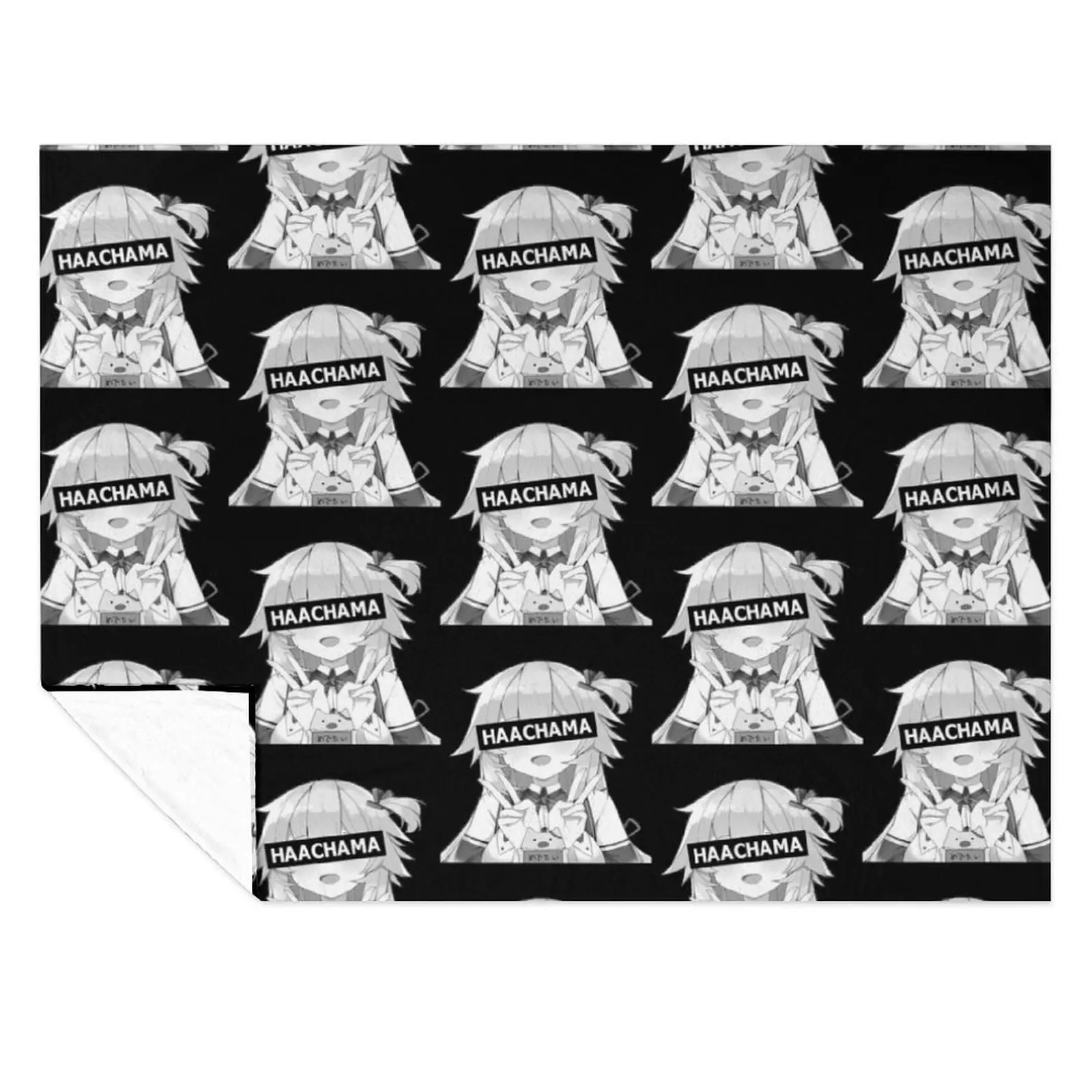 

HAACHAMA Censored Akai Haato Throw Blanket Bed Fashionable Stuffeds Luxury Brand Personalized Gift Blankets
