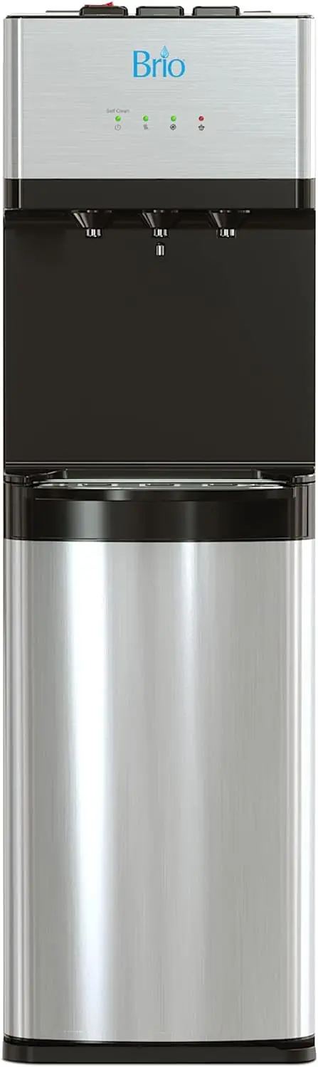 Brio 520 Bottleless Water Cooler Dispenser with 2 Stage Filtration - Self Cleaning, Hot Cold and Room Temperature Water.