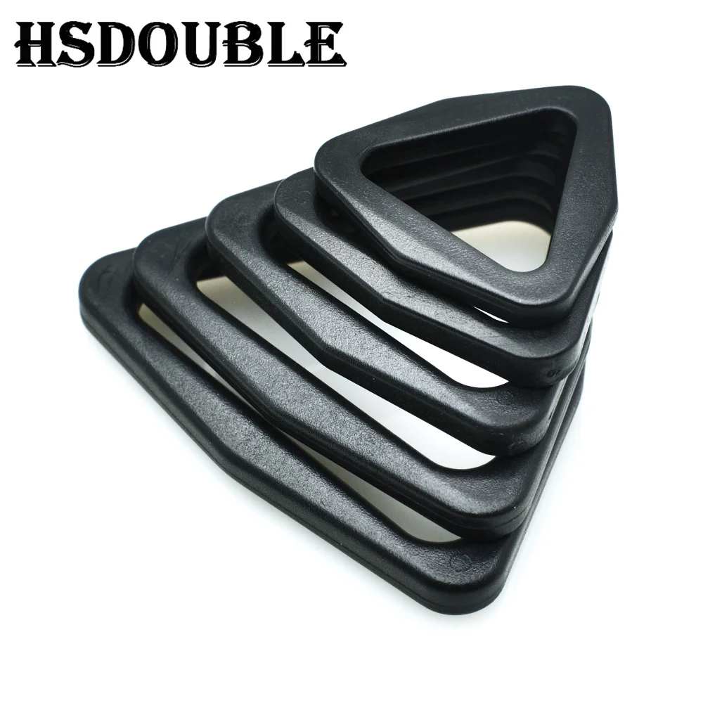 20mm 25mm 30mm 38mm 45mm Webbing Plastic Triangle buckle Slider Adjust Buckle for Backpack Straps Triangle belt buckle