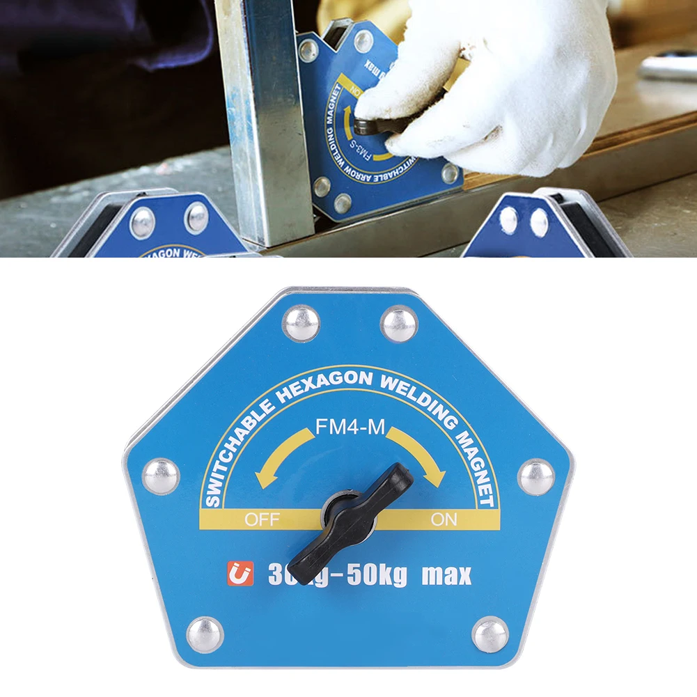 Magnetic Welding Locator Switchable Hex Strong Multi-Angle Suction 30-50kg FM4-M Switchable Hex Welding Magnet