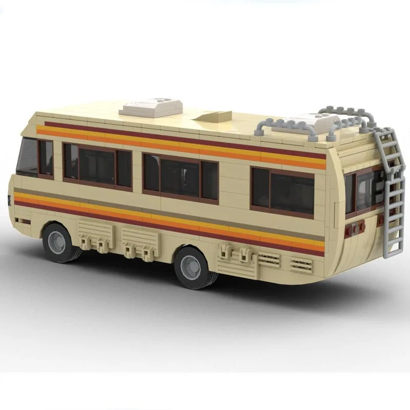 New MOC-20606 Drama Breaking Bad RV Classic Walter White Pinkman Cooking Lab RV Highideas Building Block Brick Toy Kid Gift