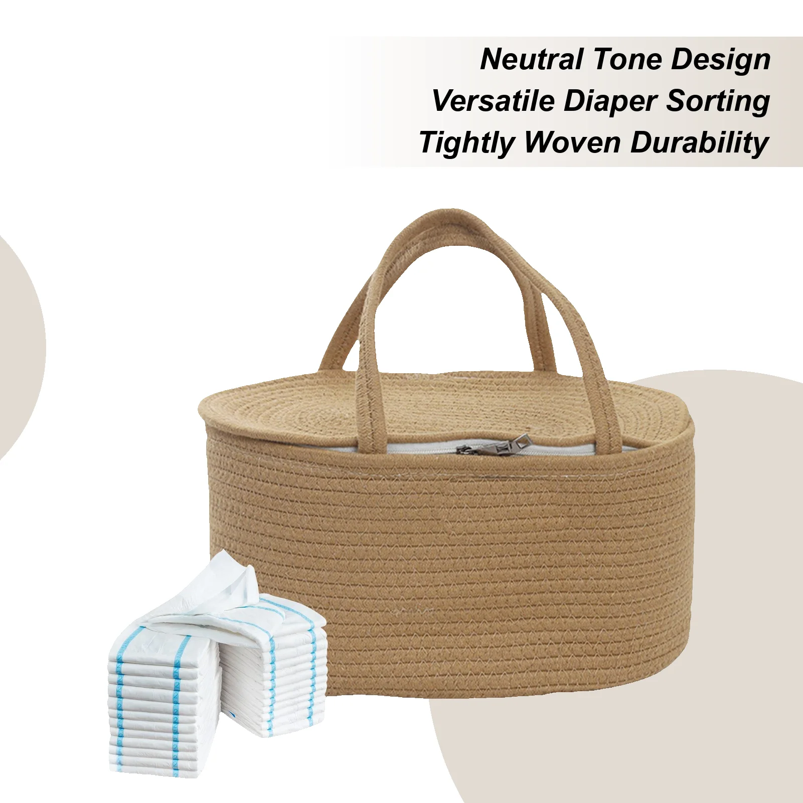 سلة حفاضات سعة كبيرة حقيبة محمولة تغيير الجدول التخزين المنظم للسفر في الهواء الطلق سيارة الحمام السرير نزهة الوالدين #1