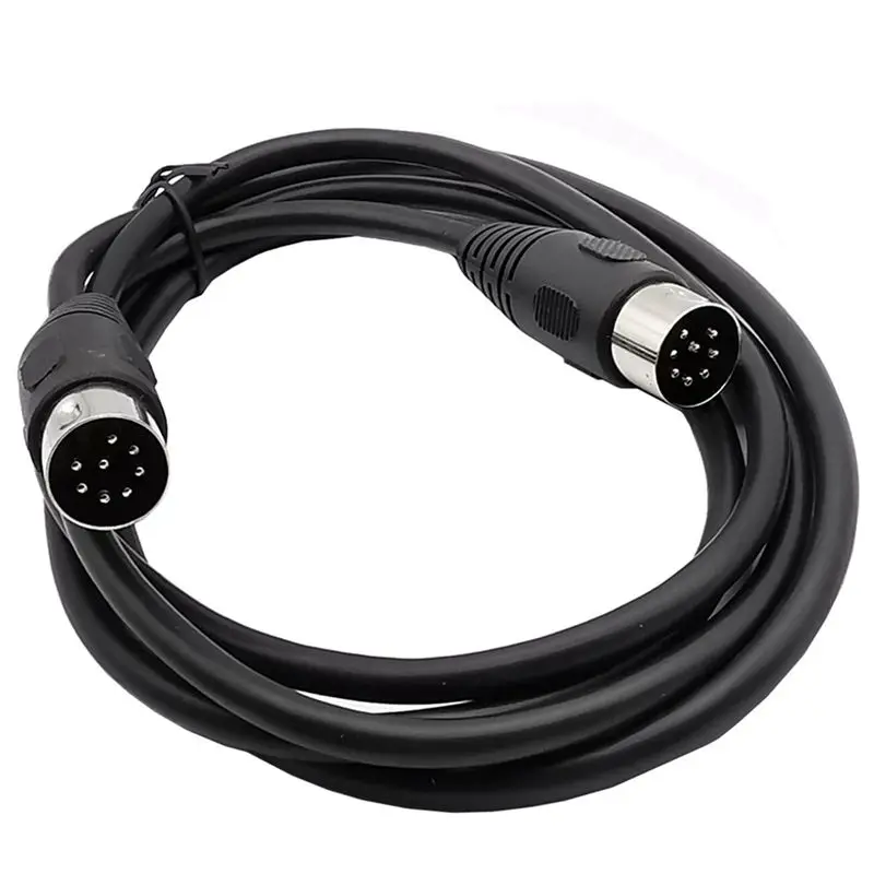 AS95 2X 8 Pin Din Male To Male Speaker Audio Cable Adapter for Surveillance Automotive Computers Television Precision 5M