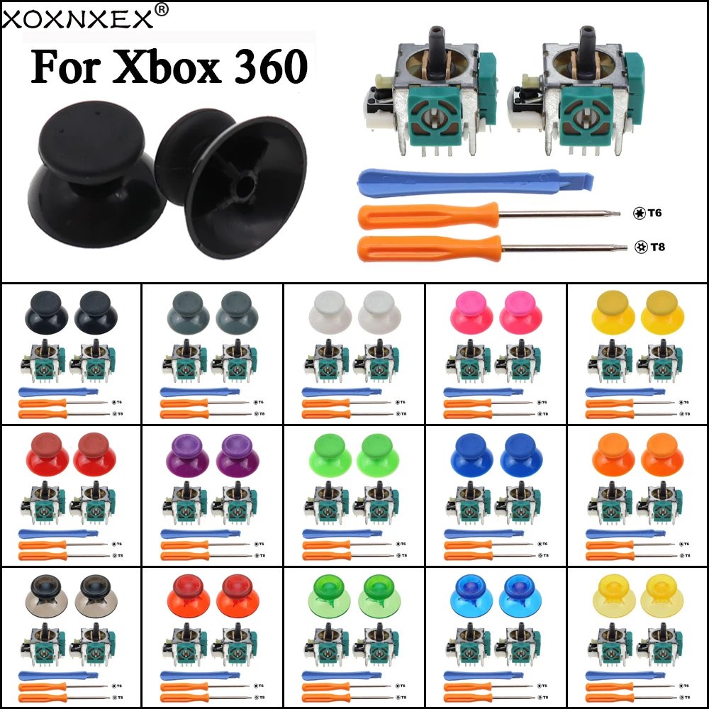 1Set Joysticks Replacement for XBox 360 Core Controller Analog Stick 3D Thumbstick Sensor Module Potentiometers Repair Kit