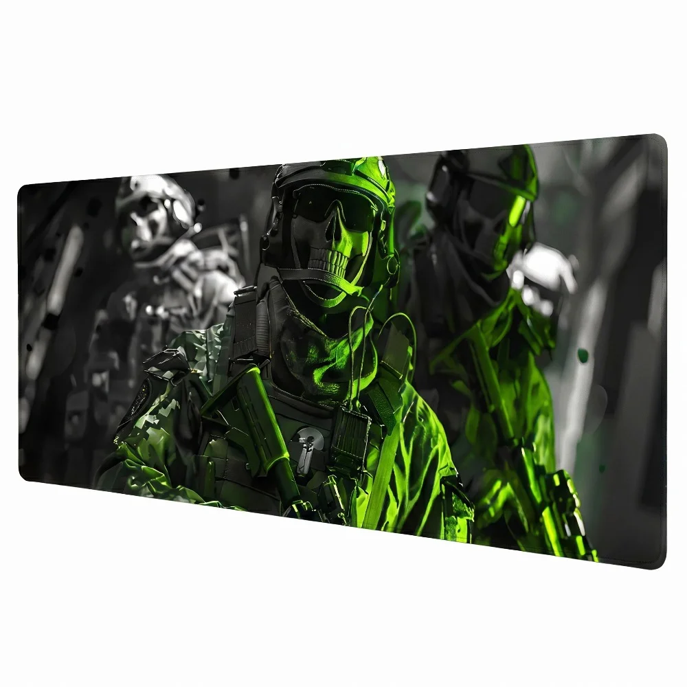 Large Mouse Pad Tactical Soldier Design Non-Slip XXL Desk Pad Gaming Accessories Stitched Edges for Home and Game for FPS Gamer