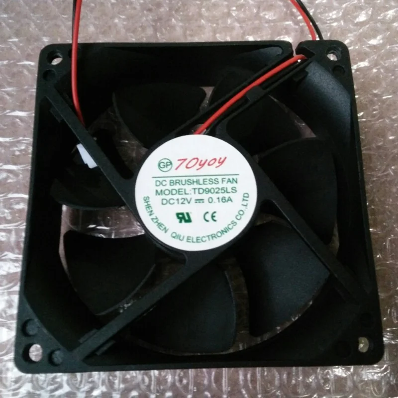 

M New TOYON TD9025LS DC12V 0.16A 2-wire cooling fan#QW