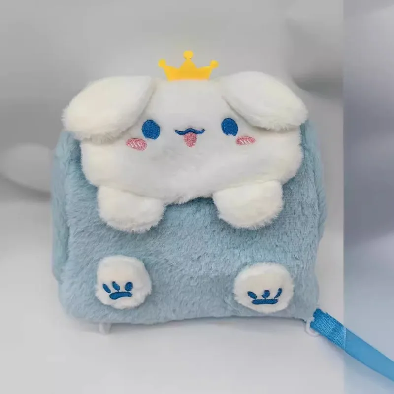 Bolsa de felpa Kawaii Sanrio Kuromi Cinnamoroll Melody, bolso de mano de Anime de dibujos animados, bolso cruzado, bolsas de almacenamiento de cosméticos de viaje, regalo para niñas