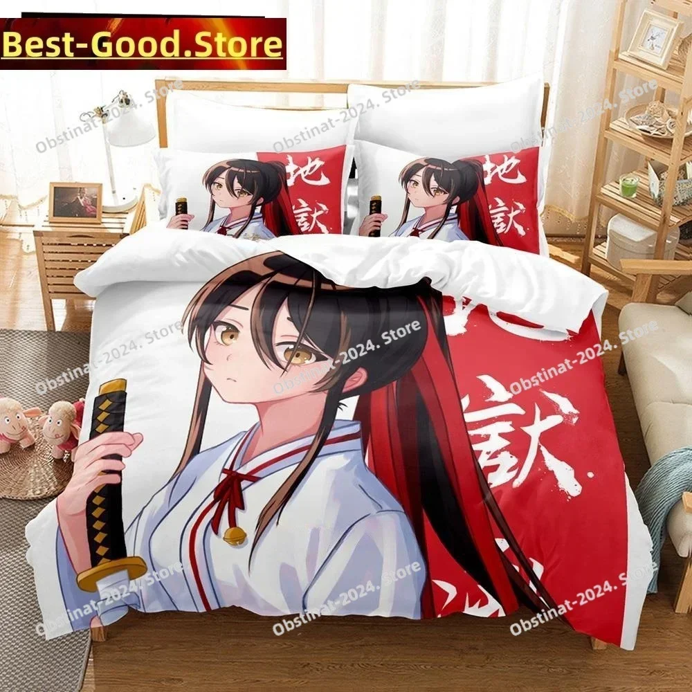 

Fashion Anime Hell's Paradise Jigokuraku Bedding Set Printed single Comforter Duvet Cover Pillow Case 3 Pieces Kids Adult Size