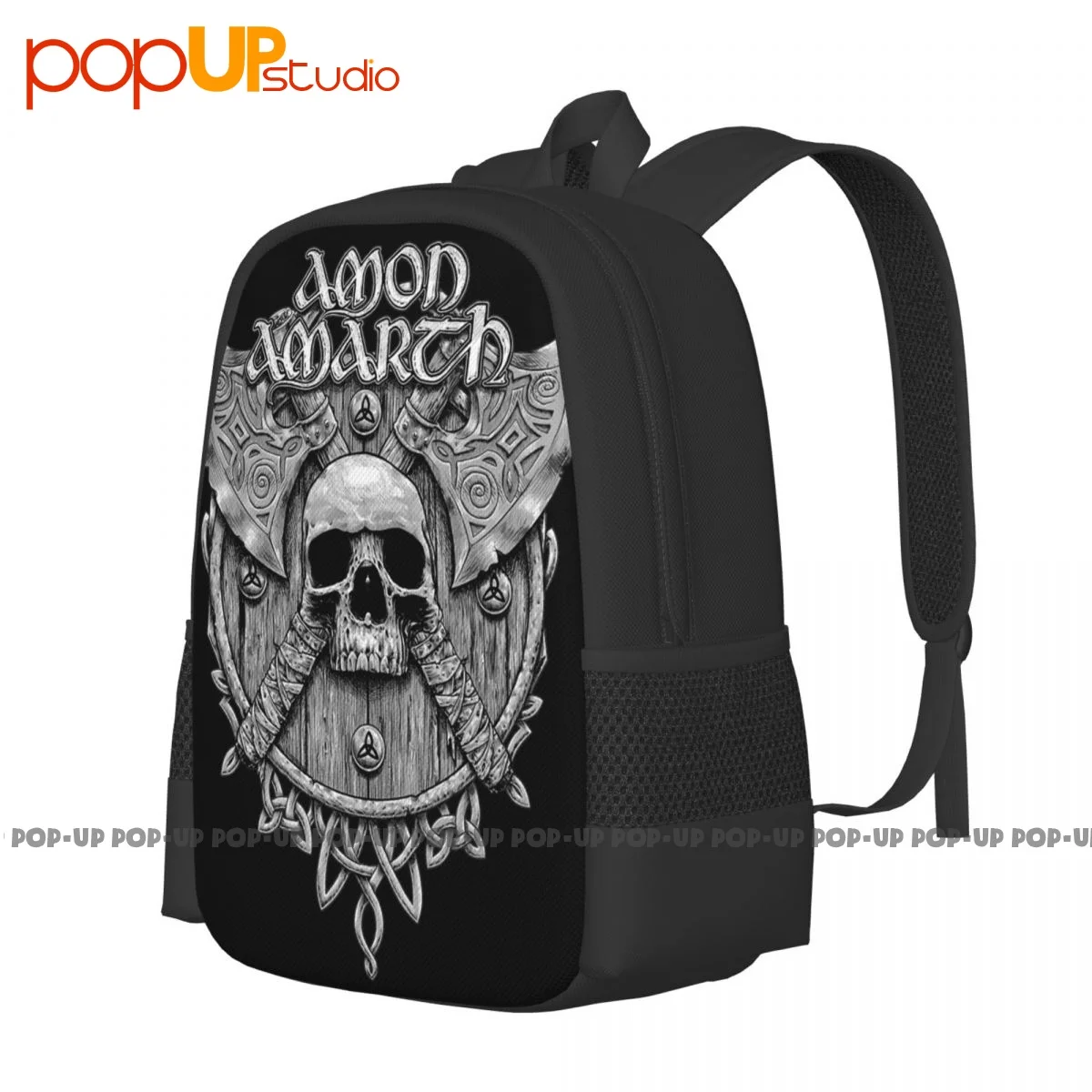 Amon Amarth -Skull Backpack Large Capacity School Schoolbag Personalised Multi-function