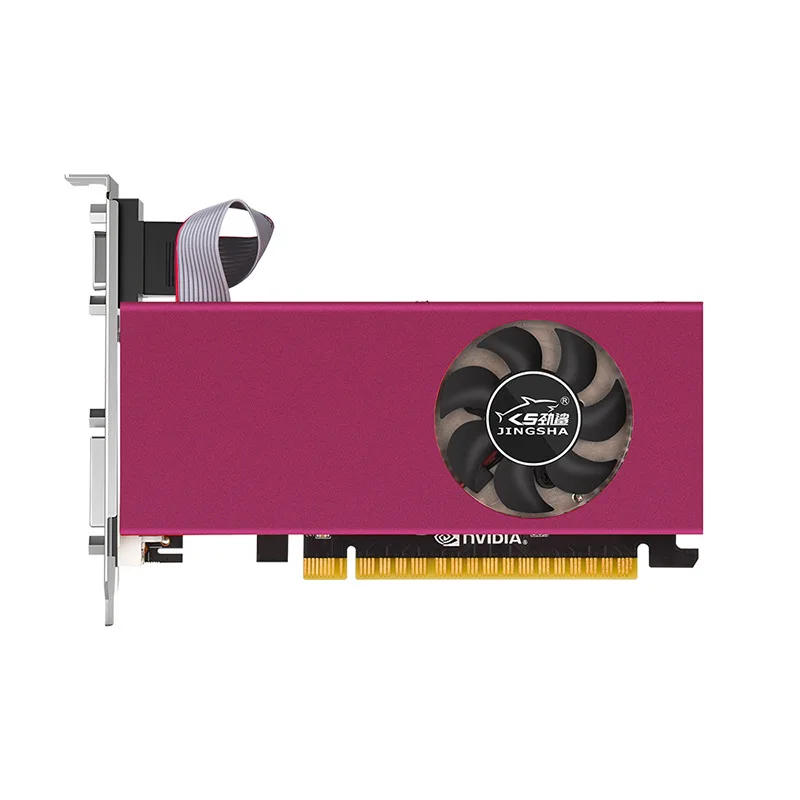 Jinsha RX550 DDR5 4G carte graphique indépendante carte couteau de bureau à domicile d'entrée demi-hauteur HD + VGA + DVI