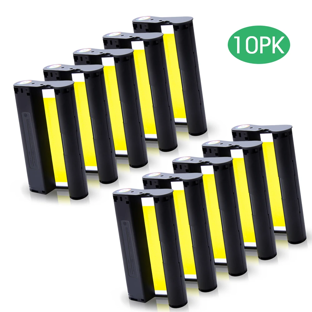 1-10PK Compatible Canon SELPHY casete de tinta KP-108IN cartucho de tinta KP36IN para Canon Selphy CP1500 CP1300 CP1200 CP1000 CP910 900
