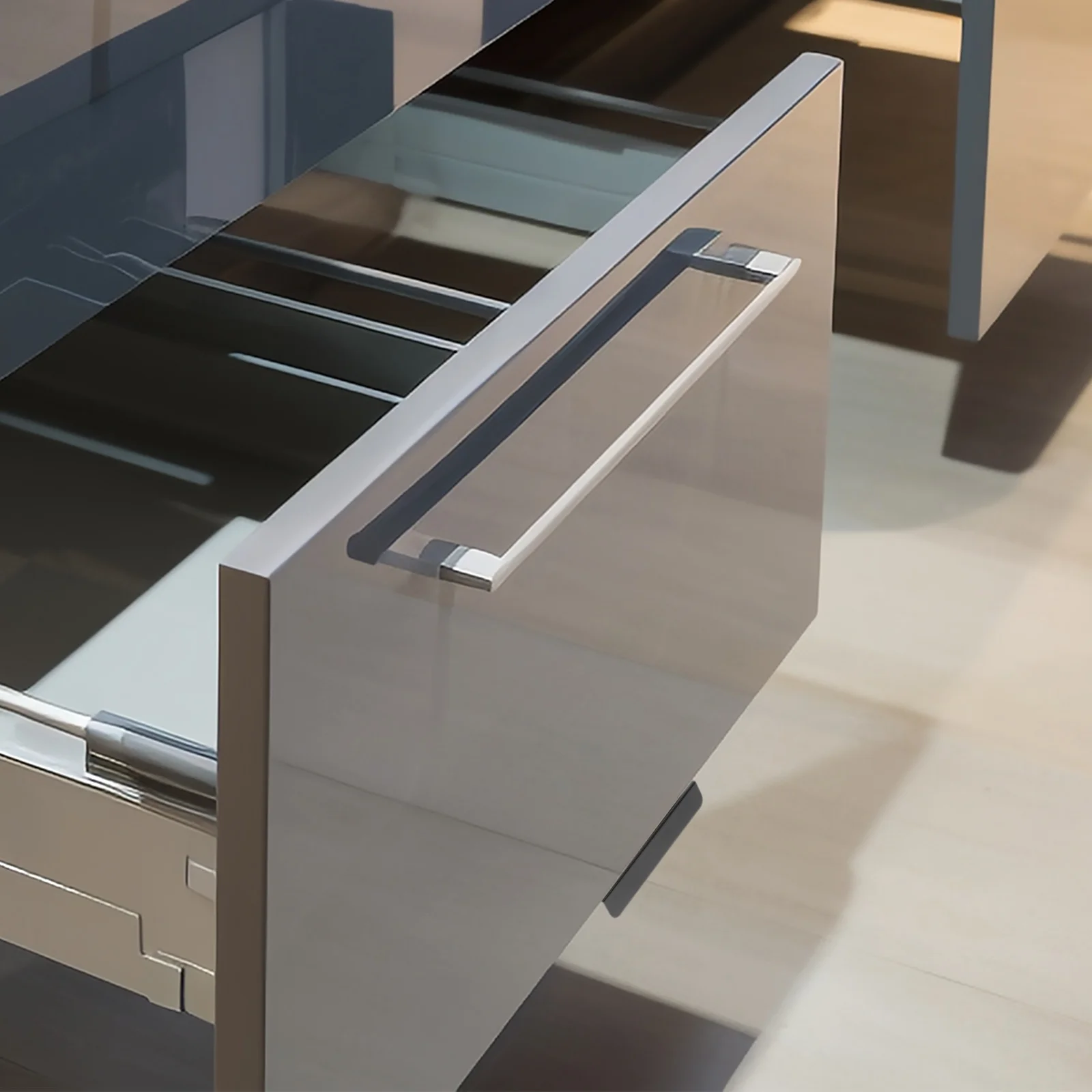 عدم الاتصال القدم سحب فتاحة الحديثة Touchless لأدراج خزانة القمامة درج القمامة مقبض سحب القدم درج يسحب #1