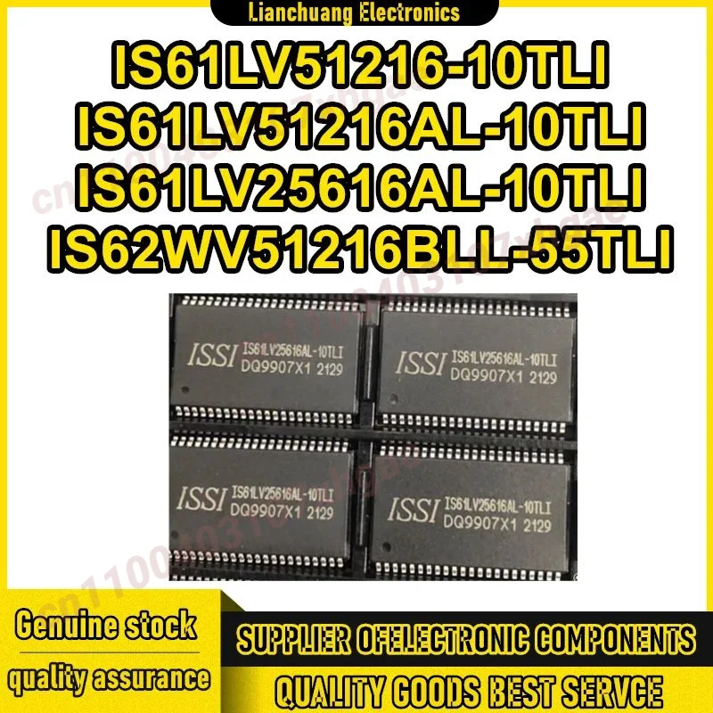 

5PCS IS61LV51216-10TLI IS61LV51216AL-10TLI IS61LV25616AL-10TLI IS62WV51216BLL-55TLI TSOP44 IC chipset New in stock