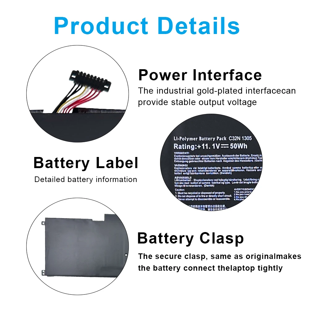 New C32N1305 Laptop Battery For ASUS Zenbook UX301 UX301L UX301LA C4003HUX301LA4500 UX301LA-1A UX301LA-1B UX301LA-C4006H Series