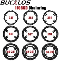 BUCKLOS Bike Chainring 110 BCD Double Speed Road Bike Chainring 34T 36T 39T 50T 52T 53T Bicycle Chainwheel for SHIMANO Bike Part