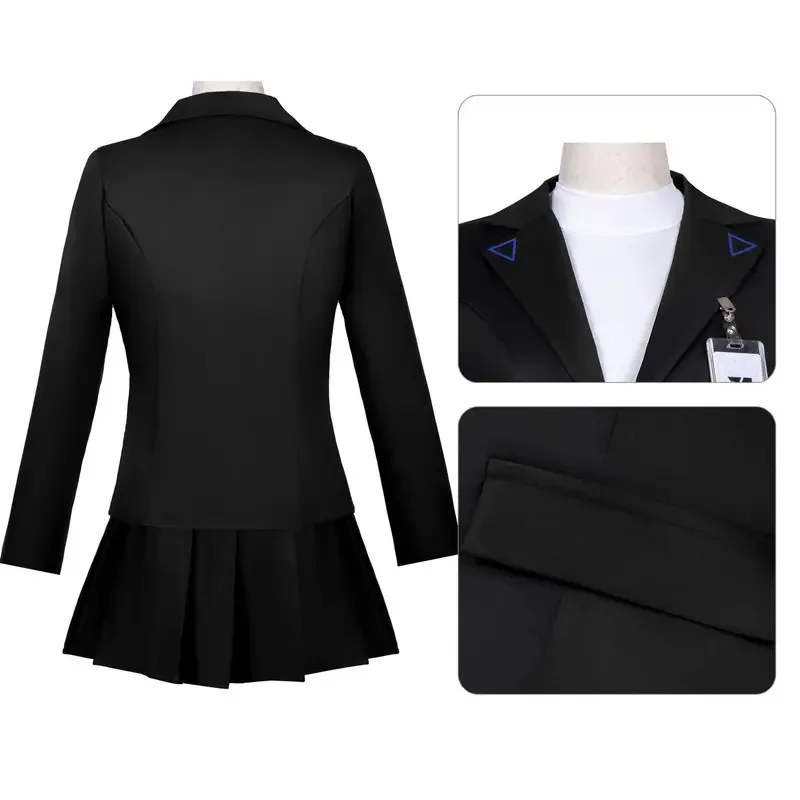Anime Game Blue Archive Tsukatsuki Rio Cosplay Costume Wig School Skirt JK Full Set Uniform Paraw;3'f,6;t.8' - view 6