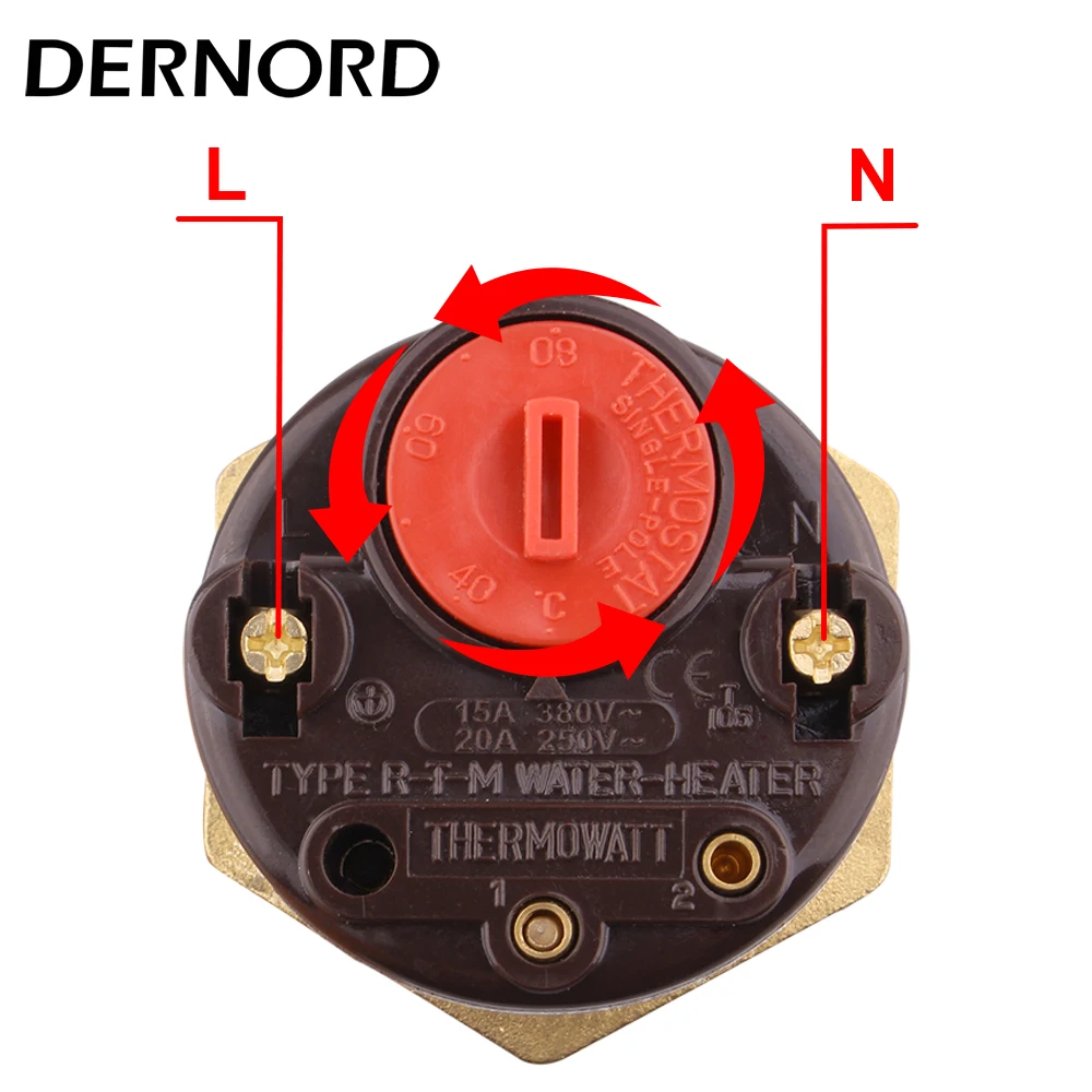 220V zanurzeniowy Element grzewczy elektryczny podgrzewacz wody z regulacją temperatury DN32 gwint rezystancja miedzi podgrzewacz rurowy