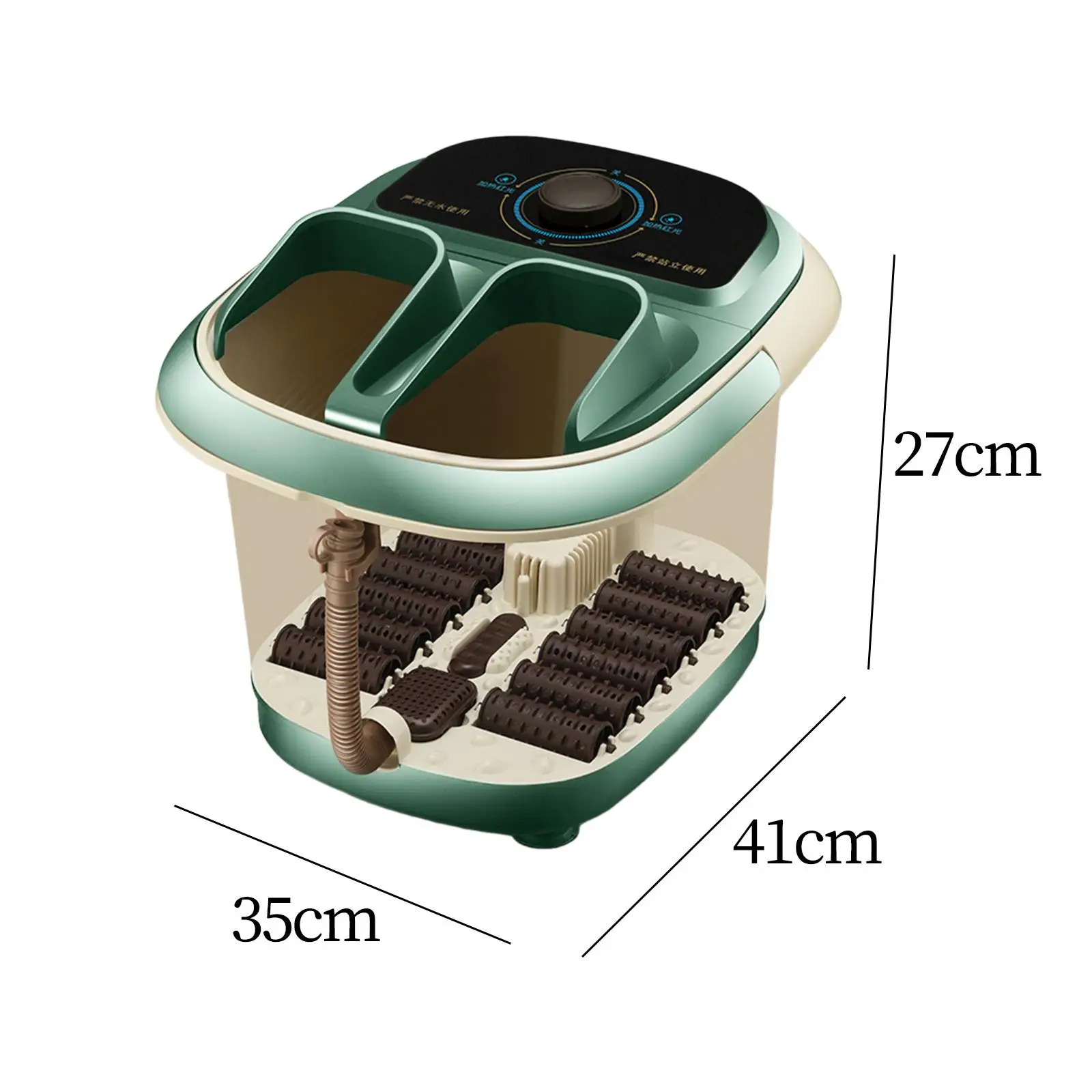 Foot Bath with Heat Constant Temperature with Massage Rollers with Red Light