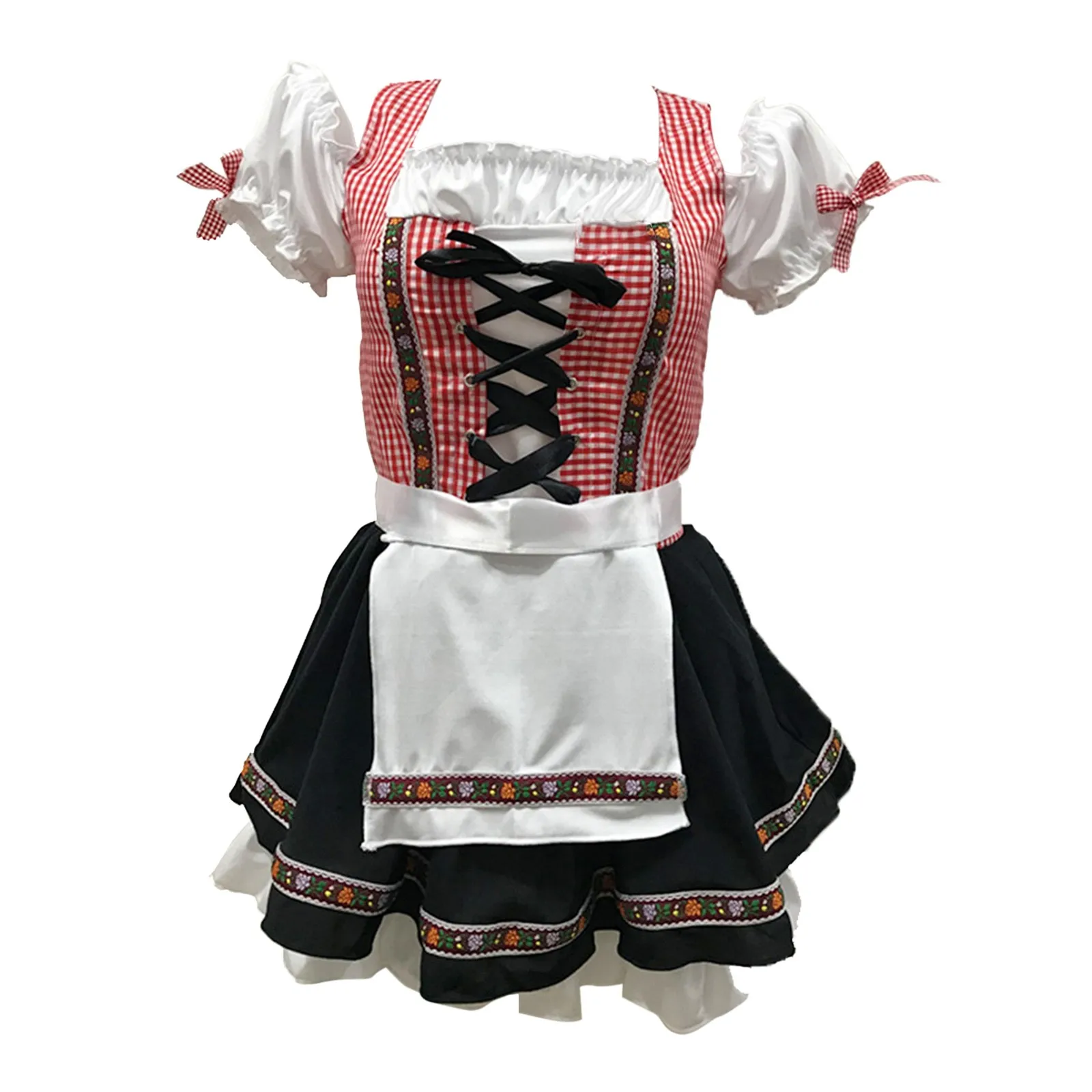 Costumi Oktoberfest Cosplay Maid Outfit Halloween Dress donna Sexy senza spalline abito corto Party Stage Performance Costumes