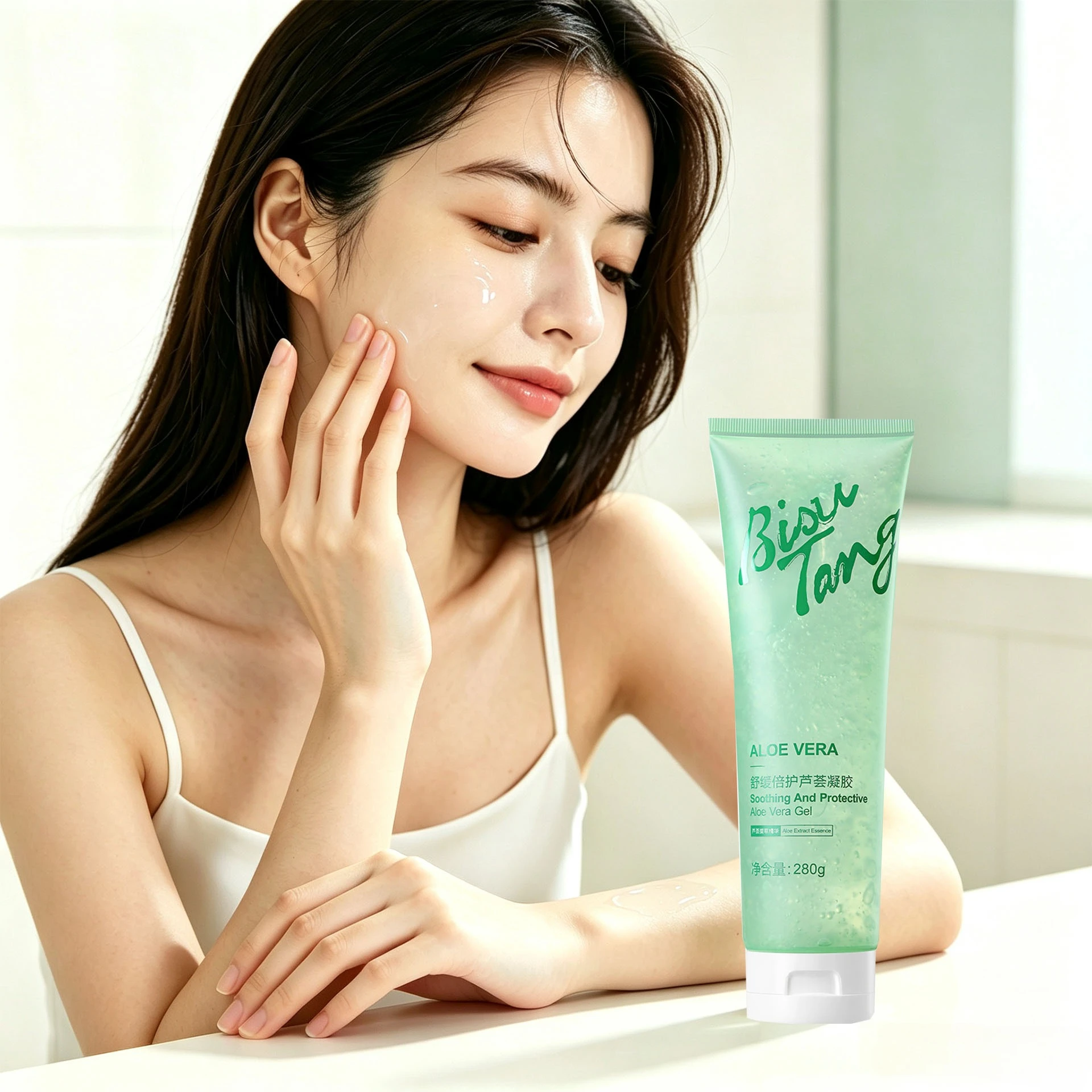 Fresh Aloe Vera Gel Moisturizing Hydrating Moisturizing After Sun Repair Sensitive Redness Oil Control Acne Removal Skin Care