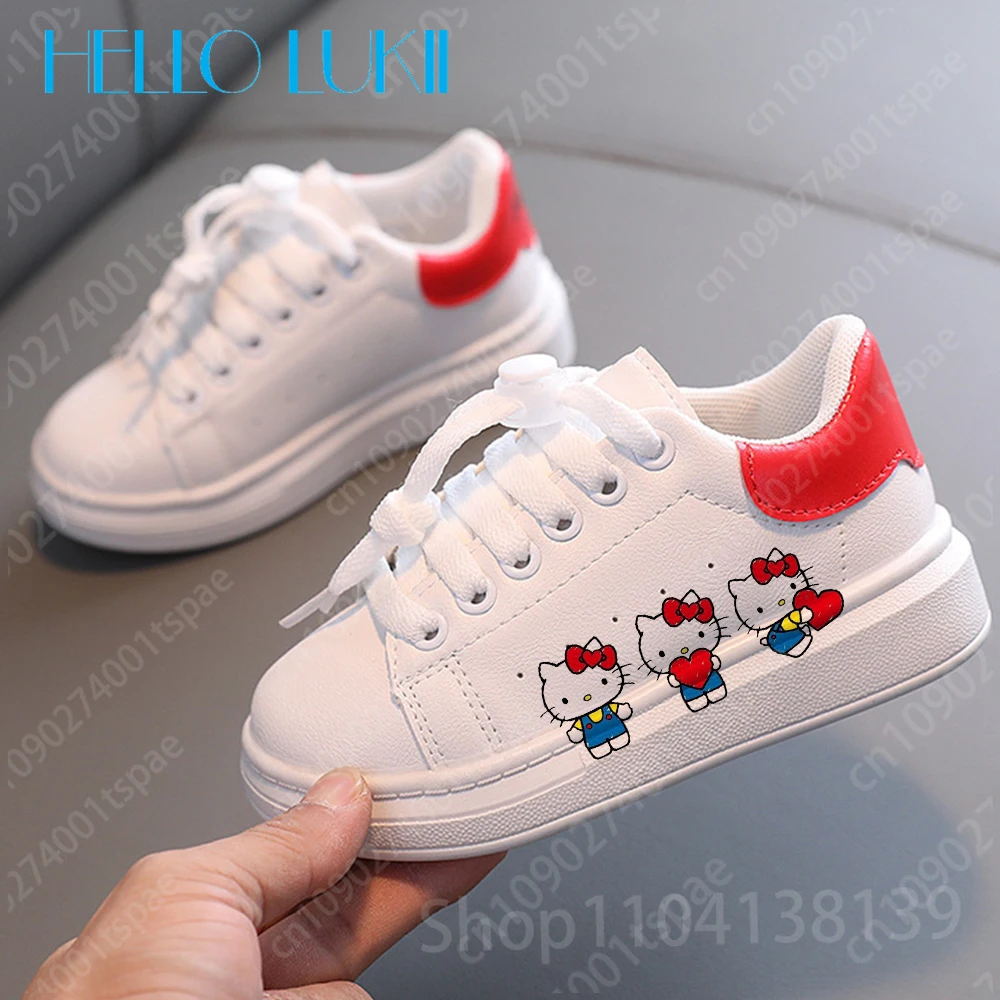 hello kitty Girls baby Soft shoes Fashion Children Sneakers Cartoon Student Running Casual Sports Shoes Christmas Gift