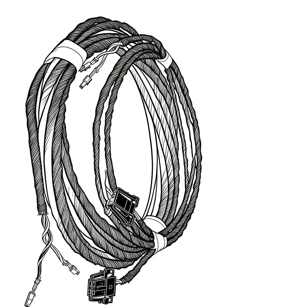 For Audi A3 8V - 10 Channel Upgrade 12 Channels Front Midrange Speaker Wire + Rear Subwoofer Wire Cable