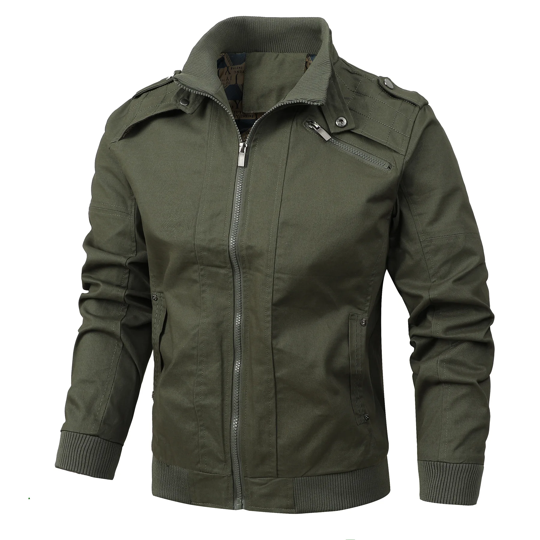 

Solid Color Multi-Pocket Outdoor Jacket Casual Men's Clothing Men's Jacket Cotton Military Workwear Coat Spring and Autumn