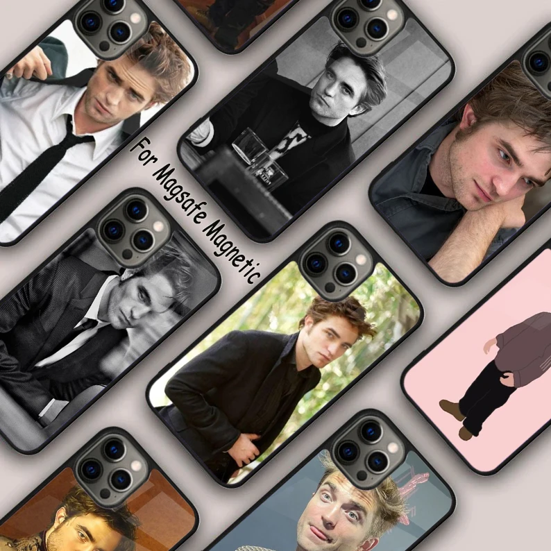 Robert Pattinson Standing Bumper Magnetic Phone Case For APPLE iPhone 16 14 13 12 11 Pro Max 15 Plus Wireless MagSafe Cover