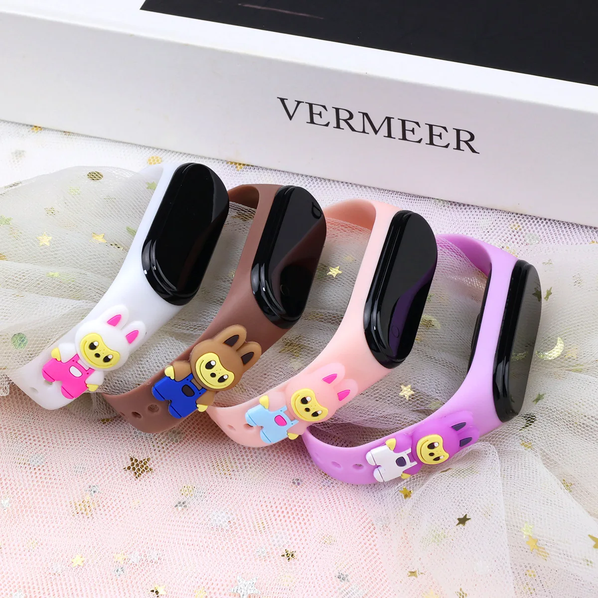 50pcs/lot جديد الكرتون ووتش LED طالب الاطفال الرياضة اللمس الساعات الإلكترونية الفتيات الطفل الفتيان وفتاة على مدار الساعة الهدايا