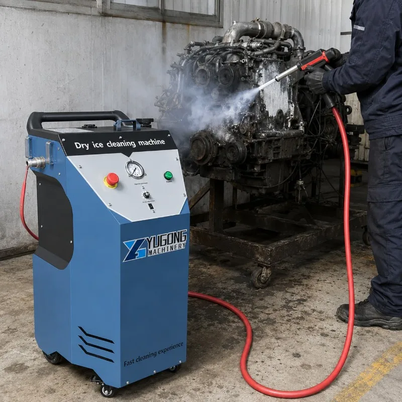 Dry Ice Blasting Equipment Industrial Cleaner Customized for Engine Mold Oil Rust Industrial Maintenance