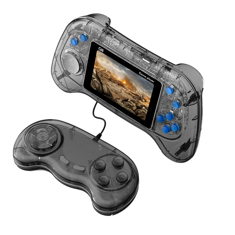 

FUFU Q8 Handheld Game Console 3.0 Inch Screen 800-In-1 Classic Games 2 Player Support TV Connection For Kids Children