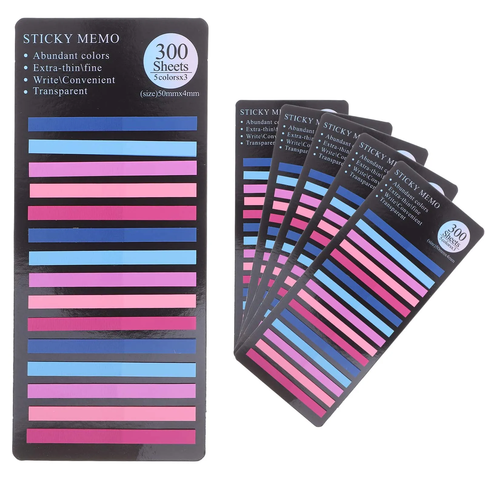 

Transparent Long Strip Index Sticker Binder Accessories Book Annotation Tabs Flag Markers