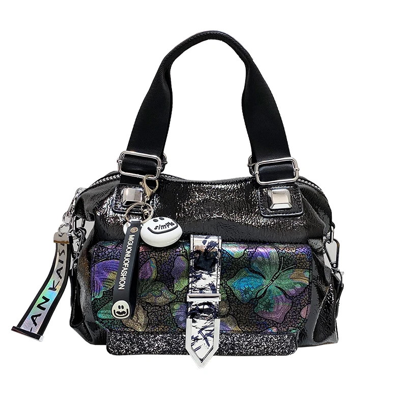 Retro  Printed Handbags Women Bag 2021 New Trendy Large-capacity Fashion Soft Leather Diamond Shoulder Diagonal Bags