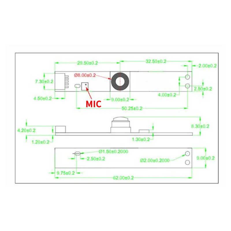 4K HD Autofocus USB Camera Module 3840x2160 30FPS IMX258 Sensor 73° Built-in Microphone Auto Focus Lens