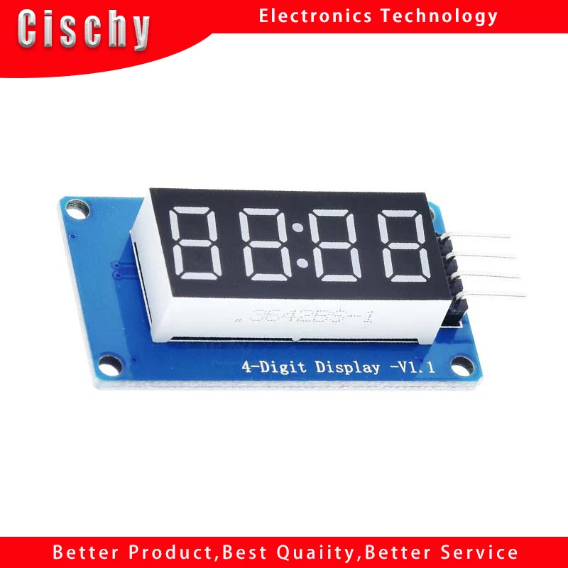 1pcs/lot TM1637 4 Bits Digital LED Display Module For  7 Segment 0.36Inch Clock RED Anode Tube Four Serial Driver Board Pack