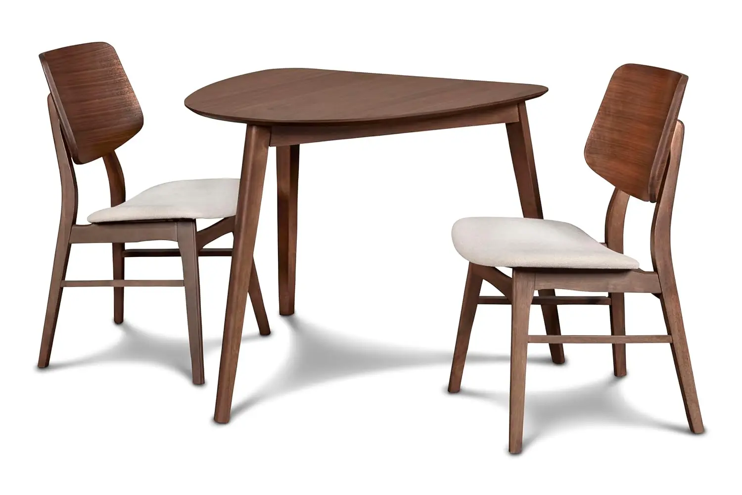 

Новая классическая мебель, современный угловой стол «Оскар» середины века, обеденный набор из 3 предметов, орех