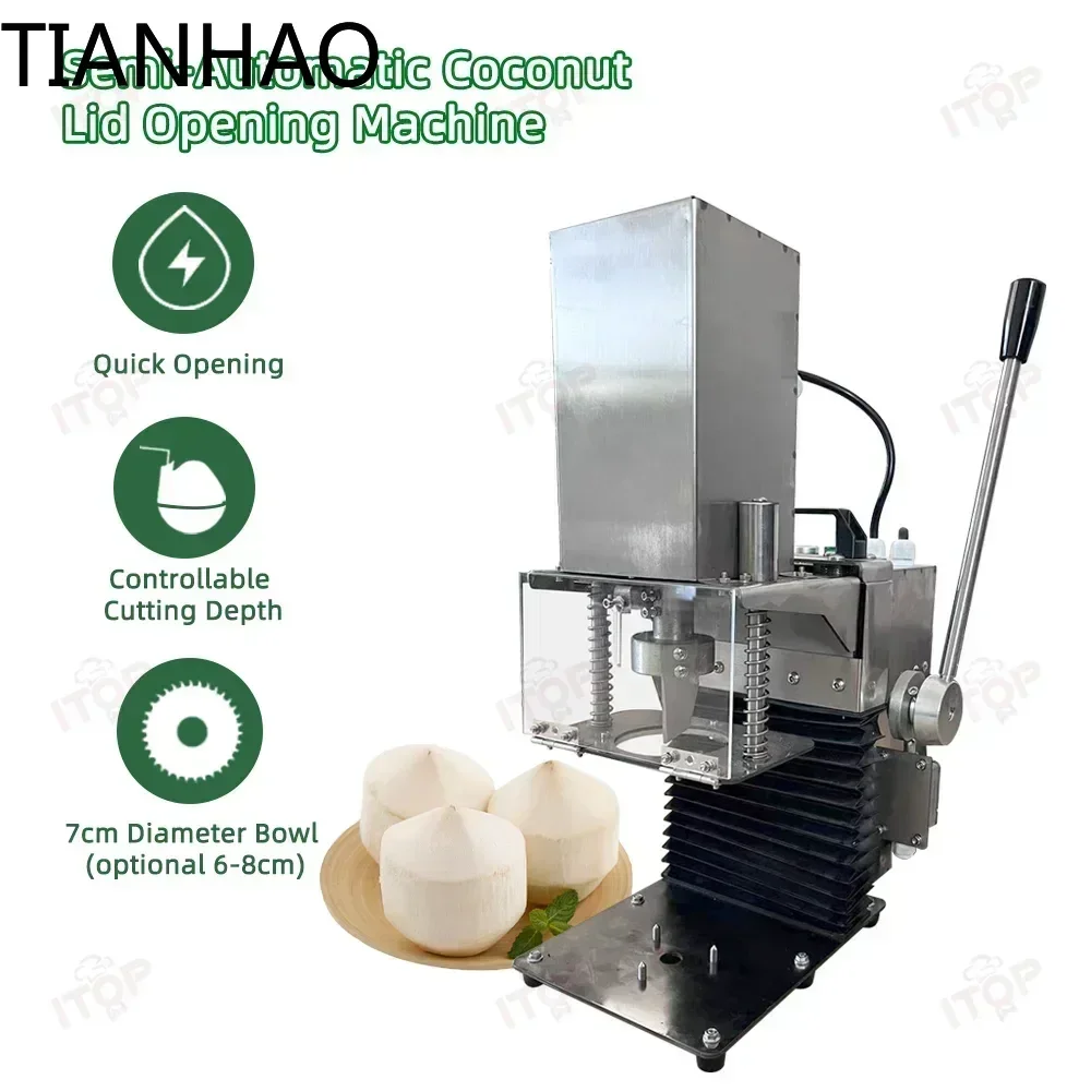 High Efficiency Electric Mature And Tender Coconut Opening Machine Coconut Shell Opener