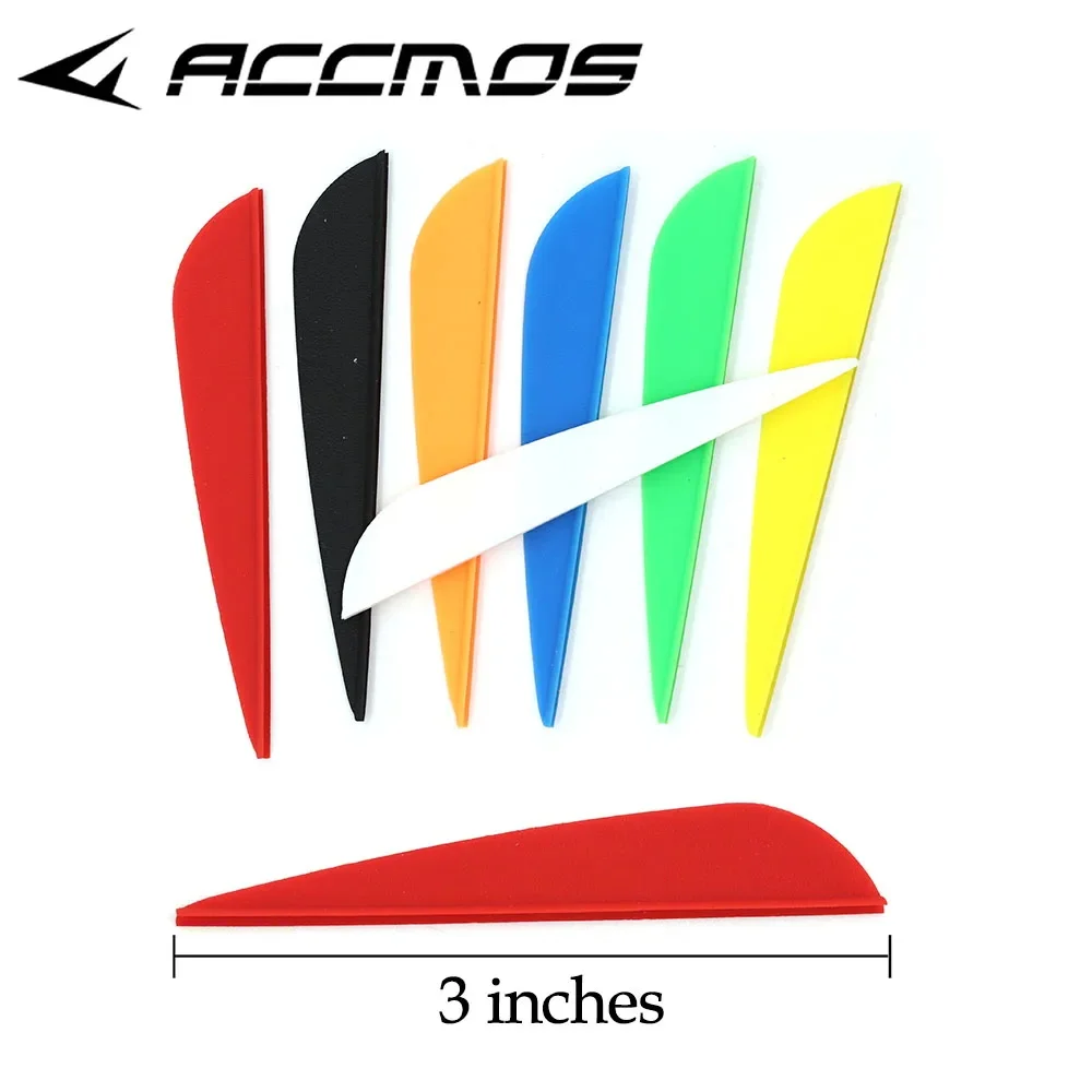 50pcs/lot 2/2.5/3/4/5 inches TPU Archery Vans Feather Arrows Bow Archery Arrows for Self Archery Hunting