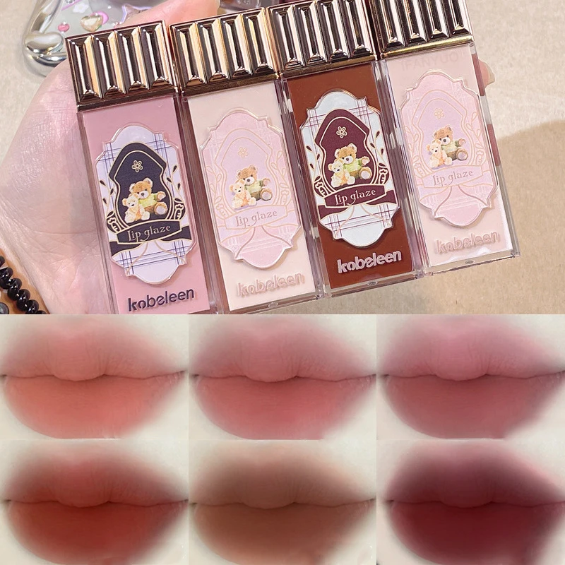 Blume Samt matt Lip gloss wissen sexy Puder nebel Lippen schlamm wasserdicht dauerhafte Flüssigkeit erröten braun Lippenstift Kosmetik Make-up