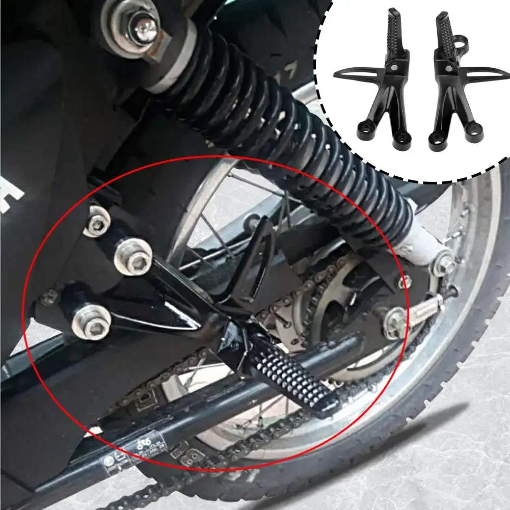 2pcs Motorcycle Universal Aluminum Alloy Cnc Footrest Rear Passenger Foot Pegs for Motorcycle Scooter Modification Accessories