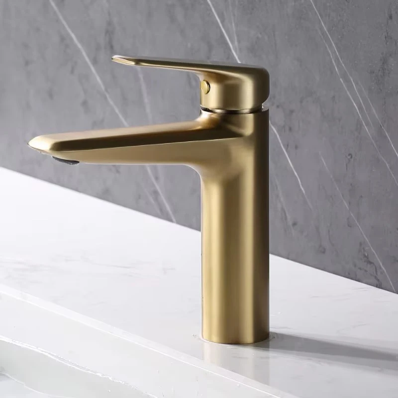 

Drawing Gold Toilet Cabinet Hot And Cold Faucet Face Wash Basin Special Anti-Splash Water